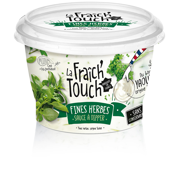 La Fraich'Touch packaging sauce fines herbes fond blanc