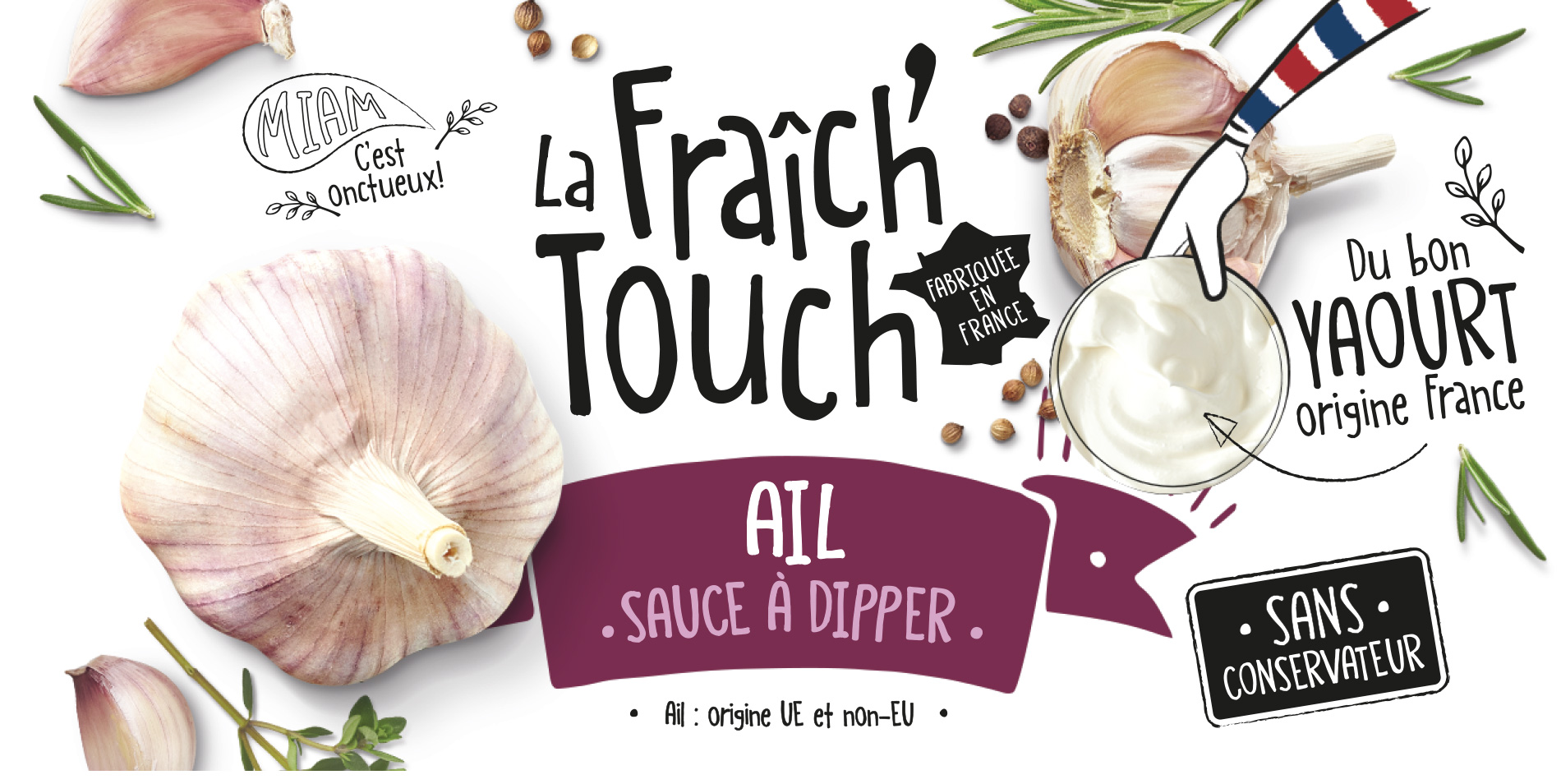 La Fraich’Touch cover sauce ail La Fraich'Touch cover sauce ail