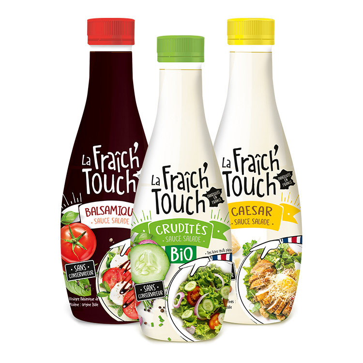 La Fraich’Touch sauces à salade trois bouteilles La Fraich'Touch sauces à salade trois bouteilles