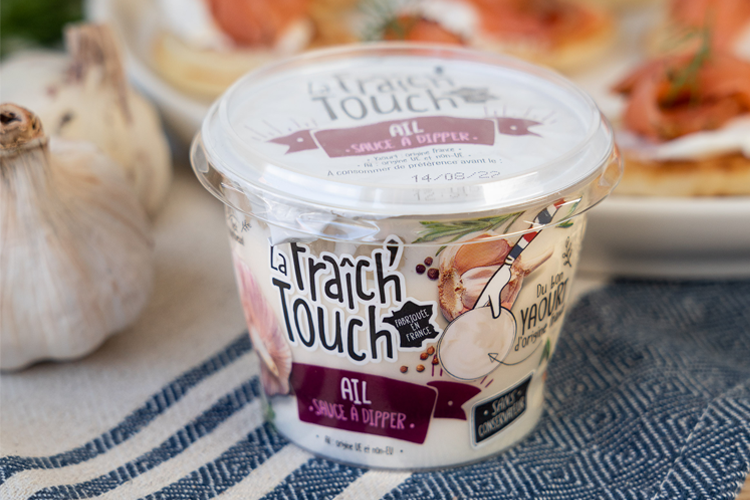 La Fraich'Touch packaging sauce à l'ail