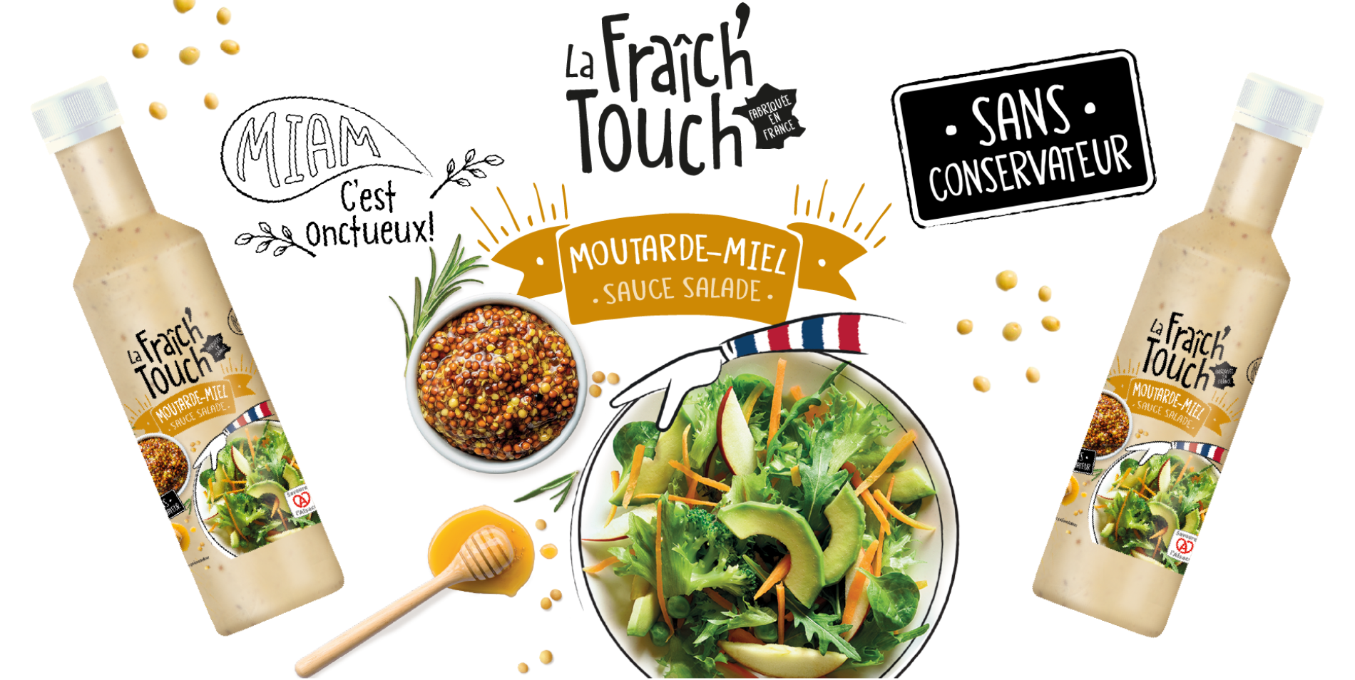 Bannière moutarde-miel La Fraîch’Touch Bannière moutarde-miel La Fraîch'Touch